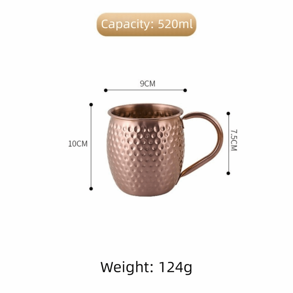Wine Beer Drink - Kreativer 520ml Moscow Mule Becher Rostfreier