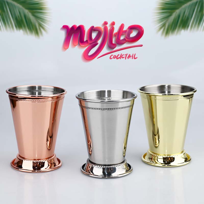Wine Beer Mixed Drinks - 350ml Minze Julep Becher Edelstahl Cocktail