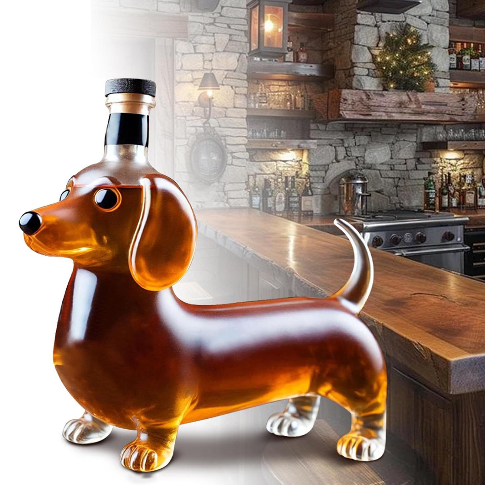 Wine Beer And Spirits - Dackel Hund Whiskyflasche Wurst Hund Whiskyflasche