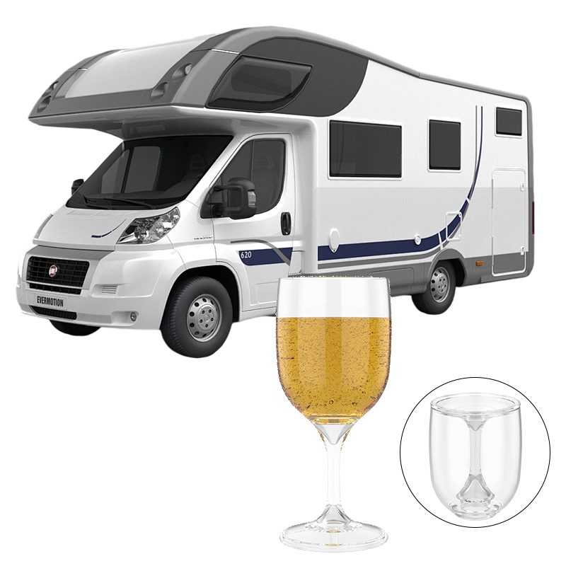 Wine & Beer Unlimited Spirits Photos - Klappbares Weinglas, transparentes Weinglas aus lebensmittelechtem