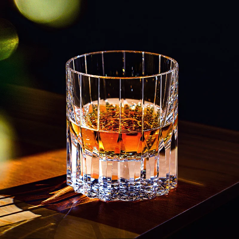 Wine Xo - Exklusive Whisky-Gläser mit Glitzerndem Kaleidoskop-Effekt, Kristall-Weinverkostungsgläser