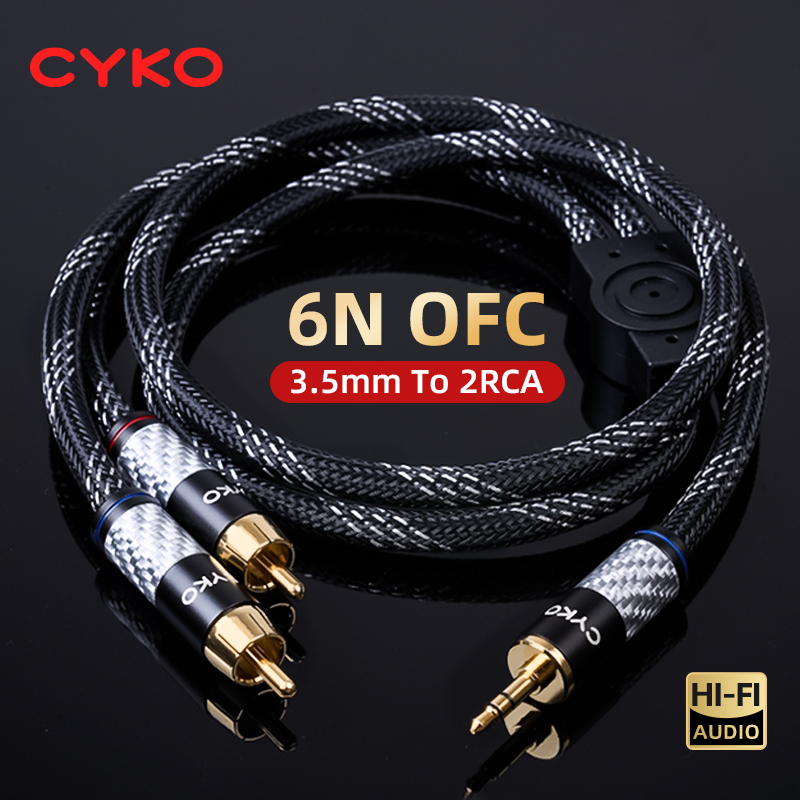 Wine Xo - CYKO Hifi 6N OFC Audiokabel 3,5