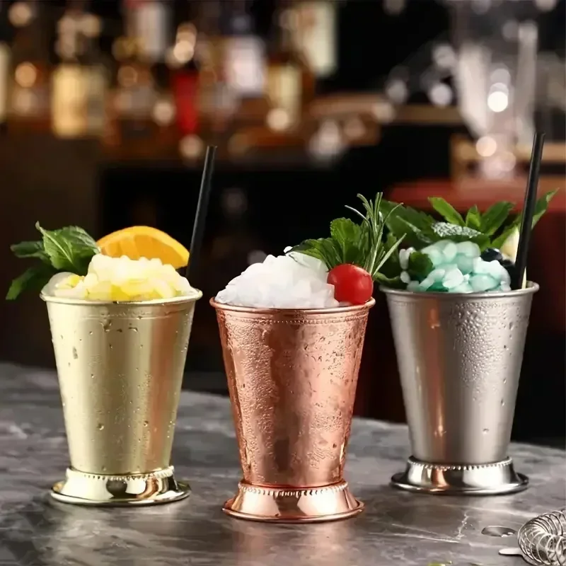 Wine Beer Mixed Drinks - Edelstahl Mint Julep Becher - Cocktail-Trinkgefäß