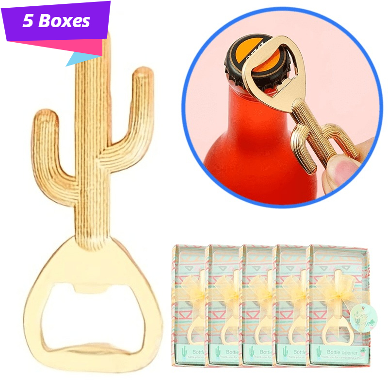 Beer & Wine Jockey Plaza Shopping - 5er-Pack Flaschenöffner Lustige Geschenke Kaktus-Form Bieröffner