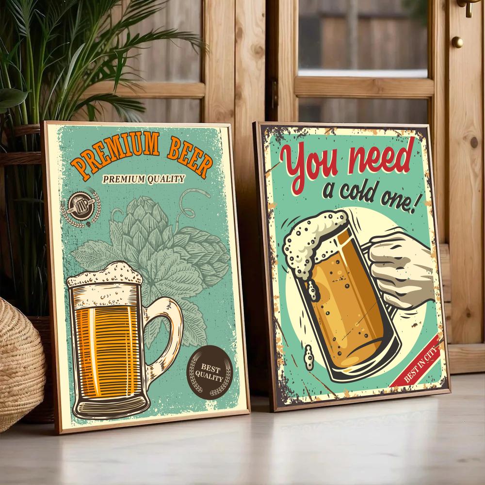 Bier- und Weinmotiv Retro-Stil – Wine Beer Photo Bewertung und Preis