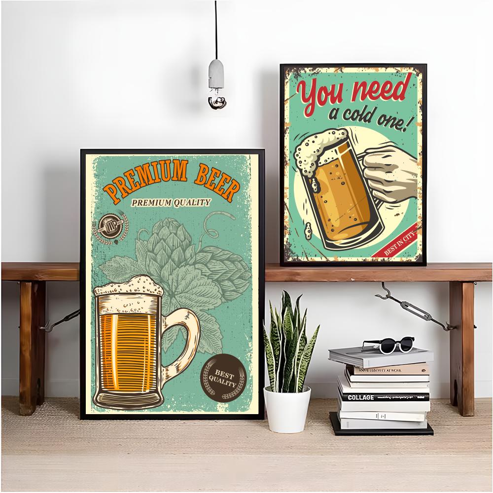 Bier- und Weinmotiv Retro-Stil – Wine Beer Photo Bewertung und Preis