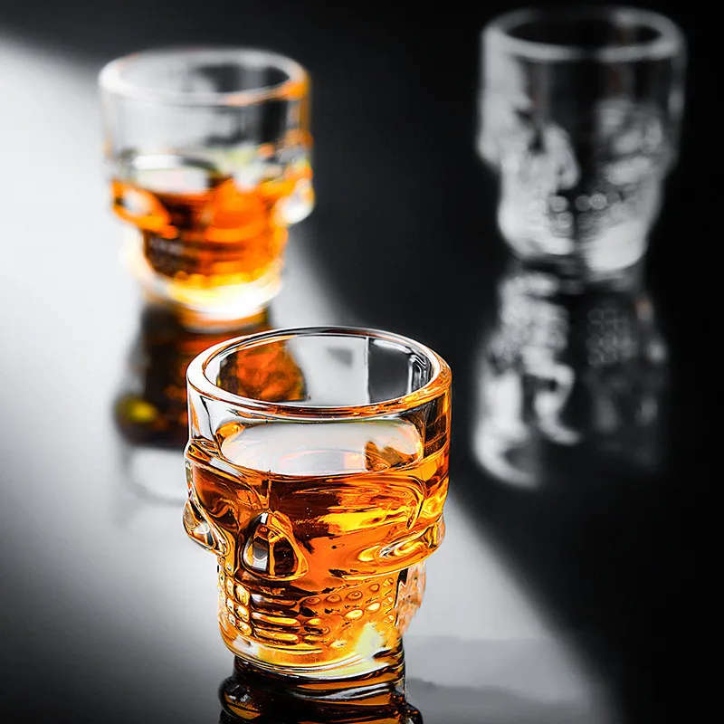 1/2Pcs Schädel Kopf Schnaps Gl – Whisky Beer And Wine Bewertung und Preis
