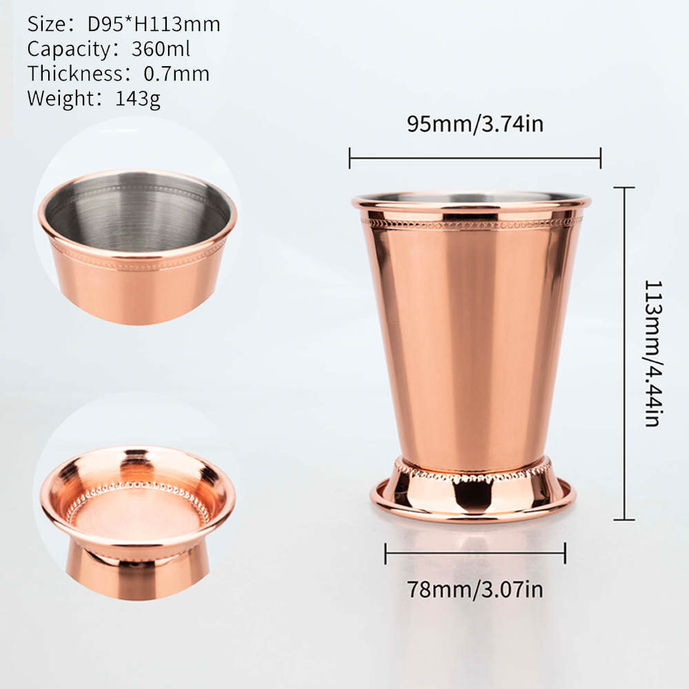 4-teiliges elegantes Roségold- – Wine Beer Mixed Drinks Bewertung und Preis