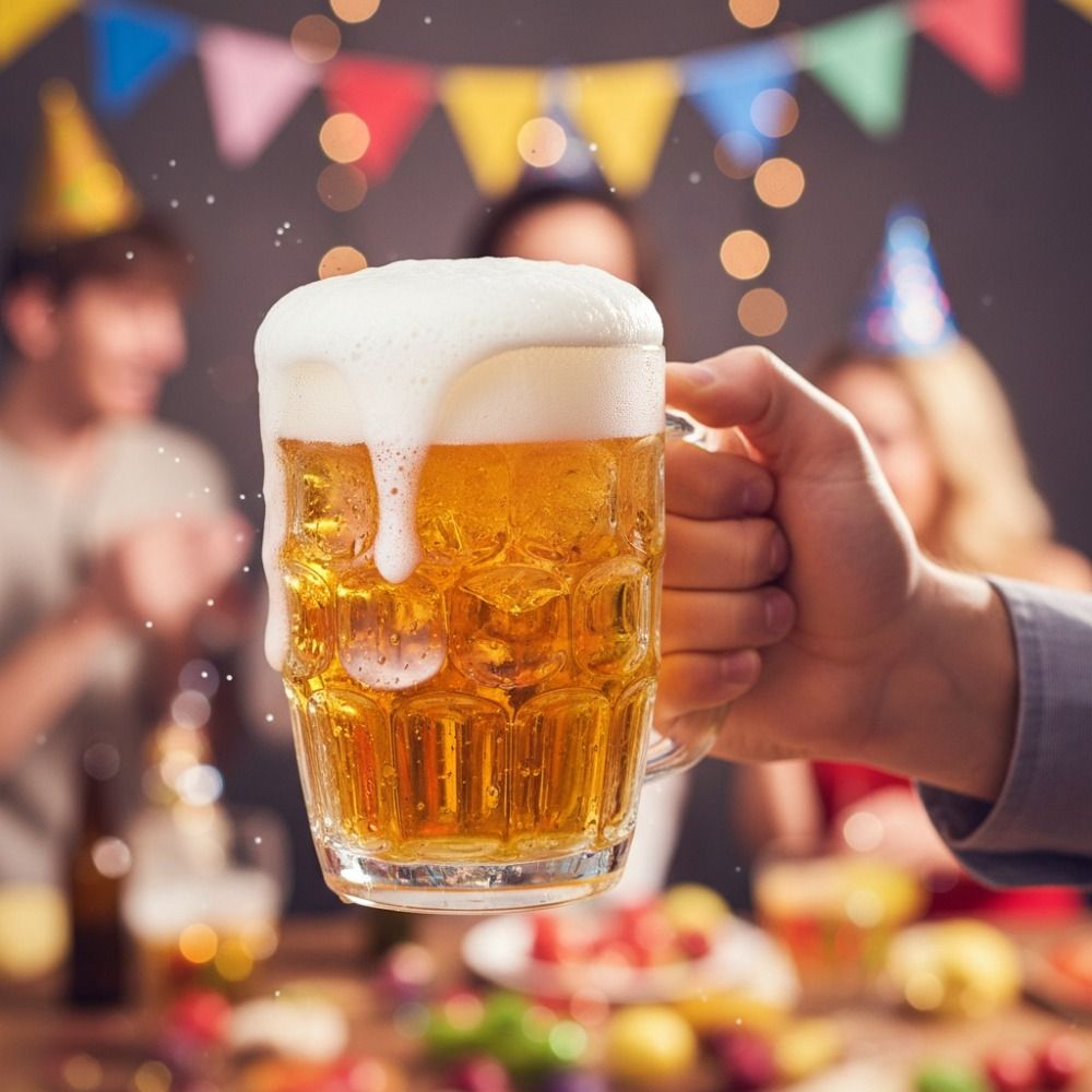 Kreativer Glasimitat-Bierkrug  – Wine Beer Drink Bewertung und Preis
