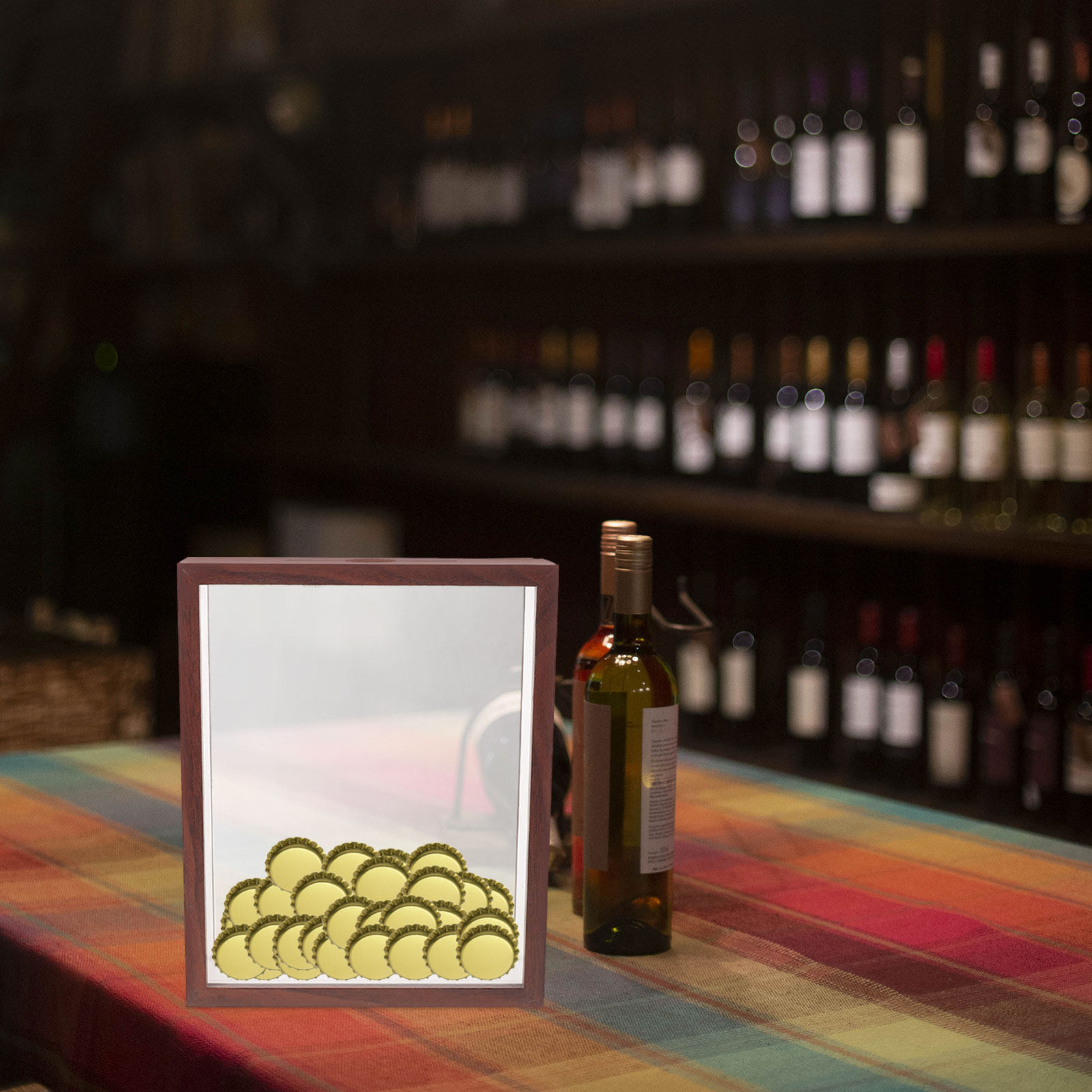 Bierkapsel-Schaukasten mit Sch – Wine Beer Photo Bewertung und Preis