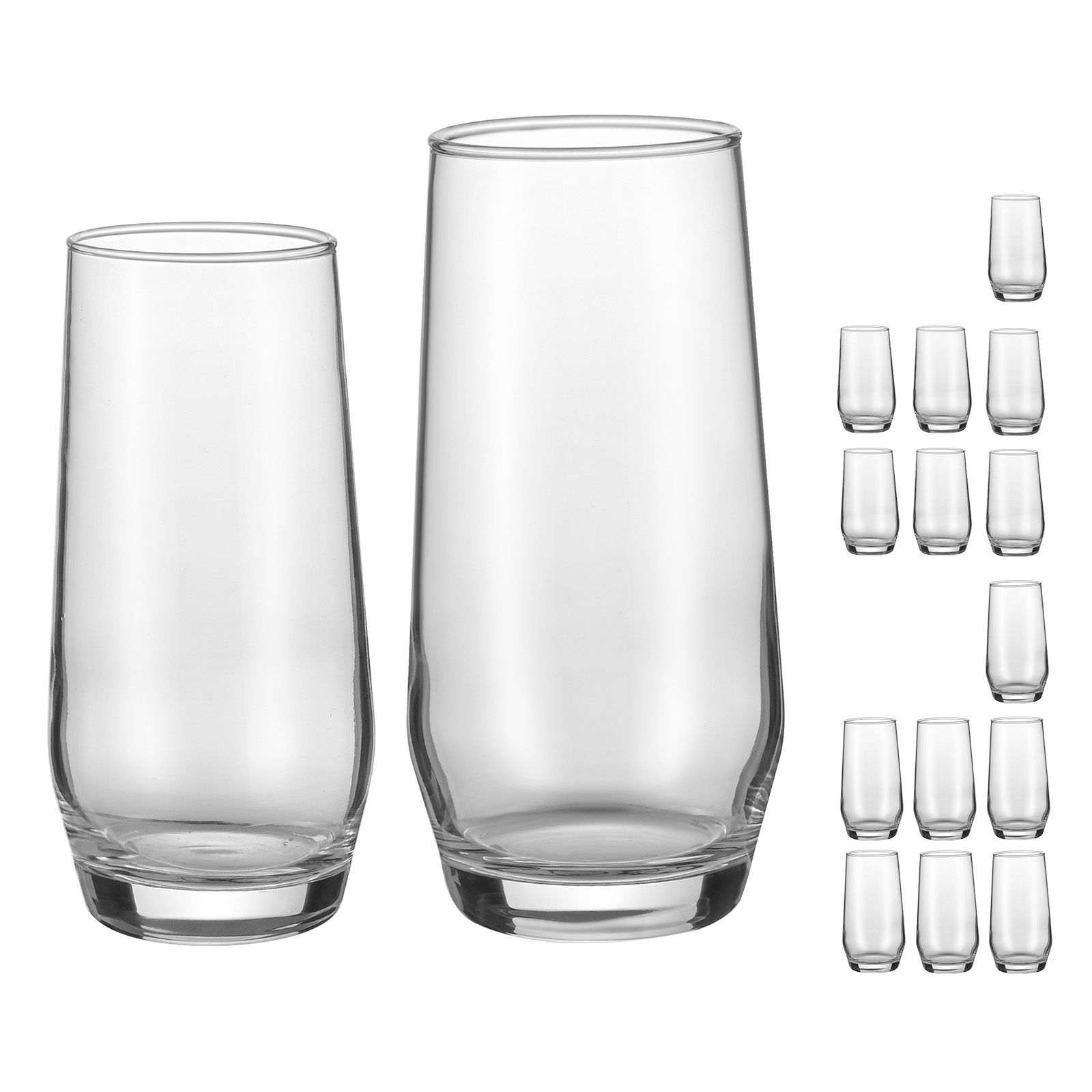 Trinkgläser-Set, 16-teiliges K – Wine Beer Mixed Drinks Bewertung und Preis