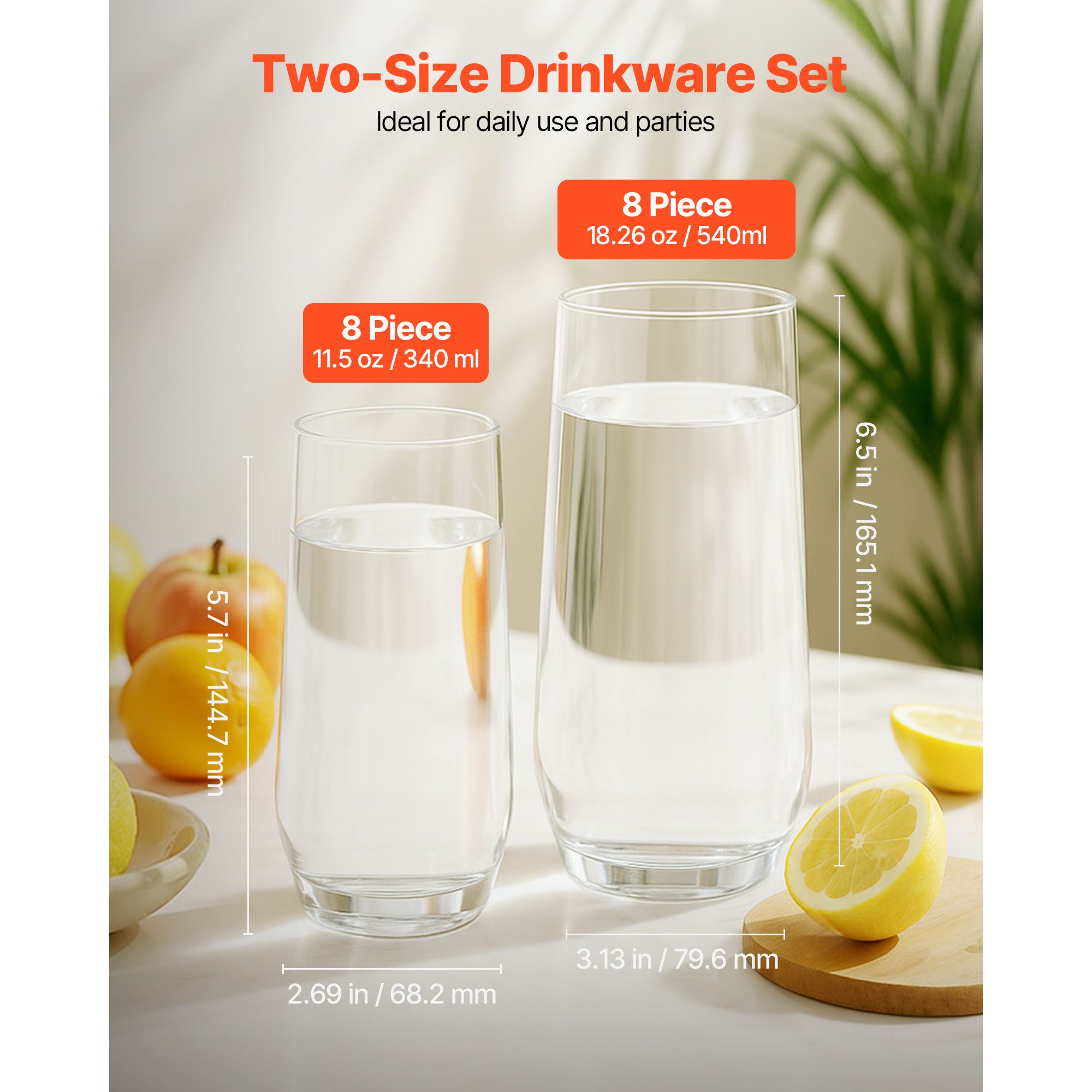 Trinkgläser-Set, 16-teiliges K – Wine Beer Mixed Drinks Bewertung und Preis