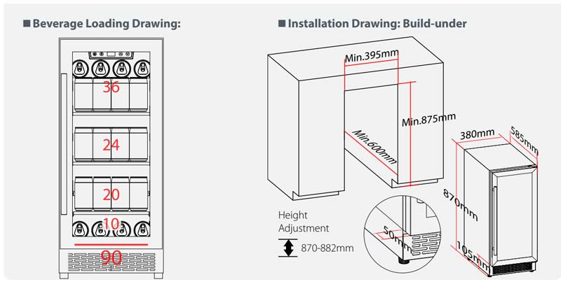 Kleiner Getränkebar-Kühlschran – Wine Beer Fridge Small Bewertung und Preis