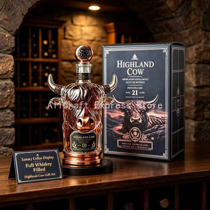 3D Highland-Kuh Kristall-Whisk – Wine Beer And Spirits Bewertung und Preis